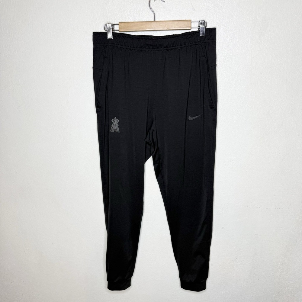 Nike Dri-Fit Authentic Collection Los Angeles Angels Baseball Black Pants Medium